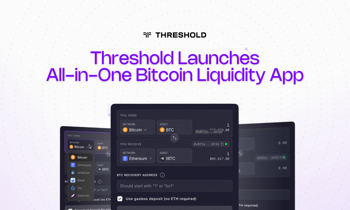Threshold Dégaine une App Tout-en-un pour Révolutionner la Liquidité Bitcoin en DeFi